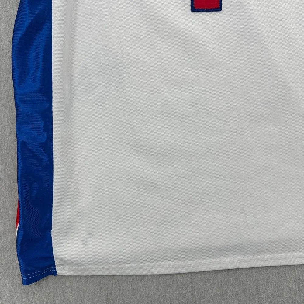 Allen Iverson Adidas Jersey Mens 54 XL White Detroit Pistons 1 Basketball NBA